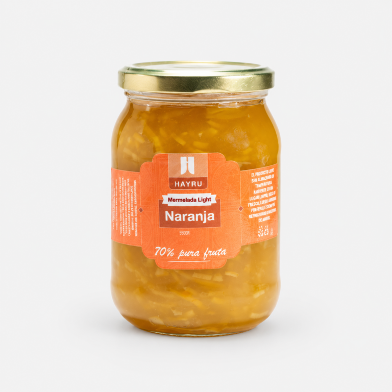Mermelada de naranja 550g – Sin azúcar